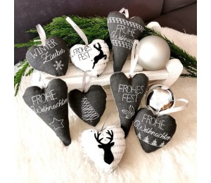 Stickserie ITH - Herzen Weihnachten